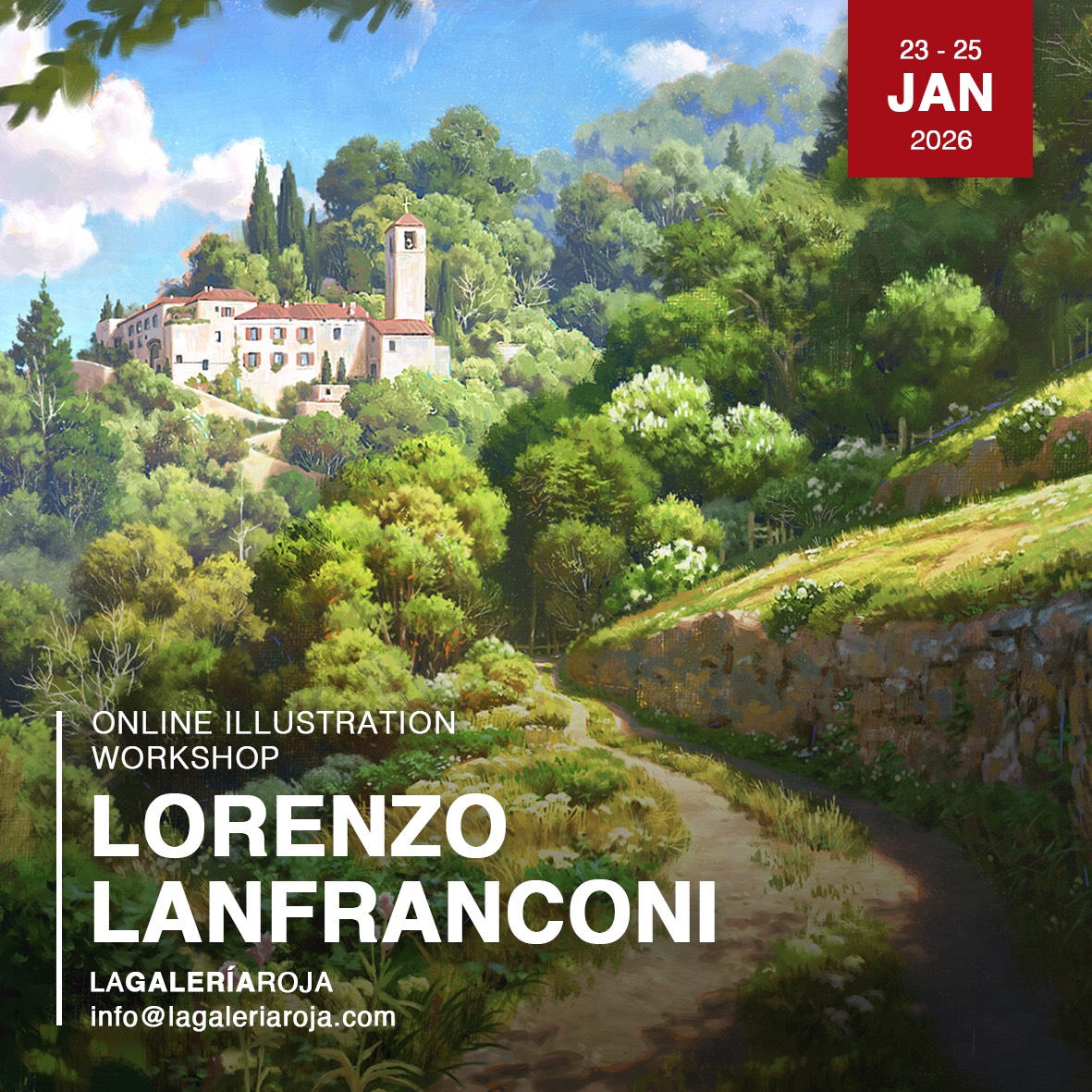 ONLINE ILLUSTRATION WORKSHOP with Lorenzo Lanfranconi.