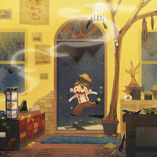 Ilustración del autor Justine