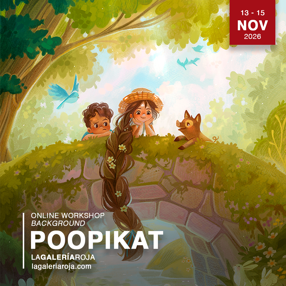 Online Illustration workshop with Poopikat.